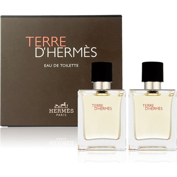 Hermes terre d'hermes eau de toilette 50ml vaporizador + eau de toilette 50ml vaporizador